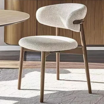 Модерни офис столове от лен, Модерен Скандинавски дизайн хол Луксозни столове за спални Минималистичная мебели за дома Mueblesa