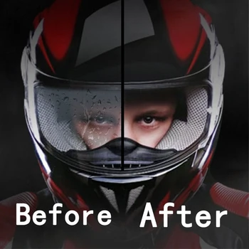Мотоциклет Шлем Непромокаемая филм За сигурна кола, Фолио за защита От замъгляване, Стикер с нанопокрытием, Универсални Аксесоари за мотоциклети