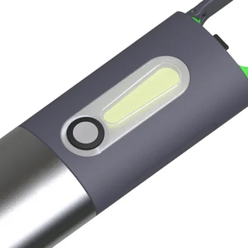 Мощен led ключодържател IP55, водоустойчив преносим фенер, акумулаторна батерия в джоба предупредителен богат на функции за нощуване на открито