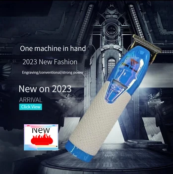 Мъжка електрическа Машина За рязане на коса, 2023 Нова Безжична Машина За Подстригване на Коса Blue PRO, 7200 об./мин, Безжична Машина За подстригване на коса