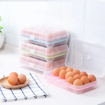Нов Мрежест Кухненски Хладилник И Кутия За Съхранение На Яйца, Практичен Творчески Дом Преносим Пластмасова Кутия За Съхранение На Храна За Пикник