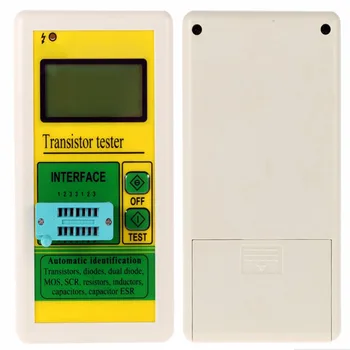 Нов Цифров LCD Тестер за Транзистори, Измерител на капацитет Диод, Тиристора, резистор, съпротивление esr Метър LCR, Мегаомметр, Тестер за Изолация