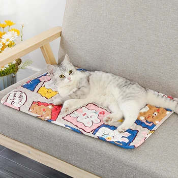 Нова S-2XL Подложка за домашни кучета и котки, охлаждащ годишният мат, дышащее одеяло, разтегателен за спане кучета и котки, миещи се постелки за домашни кучета и котки