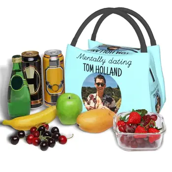 Обичай Ментални чанти за обяд Tom Holland, дамски Чанти-охладители, Термоизолированные Кутии за обяд и за офис пътувания