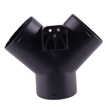 Пластмасов 60-мм Воздуховодная Тръба Y-Образен Конектор, Подходящ за отопление на Eberspacher Webasto Propex Черен Цвят