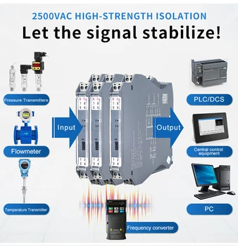 програмируем изолиран предавател от 05 до 420 мА, шейпър сигнал 4-20 мА, изолация на аналоговия сигнал, разпределение 0-10 В