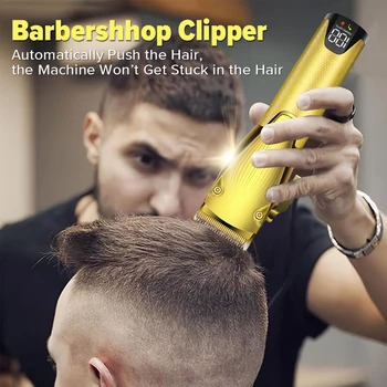 Професионална Машина за рязане на коса, Електрически тример за коса, Безжична самобръсначка, Тример за 110-240 v, мъжки Регулируема фризьорски салон Машина за подстригване на коса