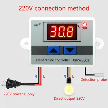 Регулатор на Термостата Led Сензор за Контрол на Температурата 10A 220V Цифров Друго