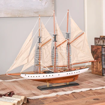 Ремесленная модел на кораба, украса на сглобени, вход в хола, маса за украса за дома