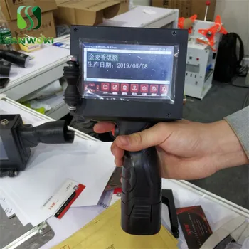 Ръчно мастилено-струен принтер интелигентна автоматична дата на производство малка машина за кодиране на баркод етикети QR-код 2-12,7 мм регулируема