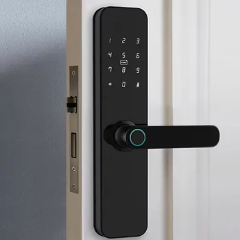 Система за Заключване на вратите на Hristo Smart Home Fechadura Eletronica Цифров Врата копчето за Заключване на Пръстови Отпечатъци с Клавиатура и Дистанционно Отключване TTLOCK APP
