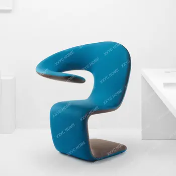 Скандинавски творчески единична разтегателен диван-фотьойл изстекловолокна Стол за почивка Офис бюра и столове за преговори Интегрирана комбинация