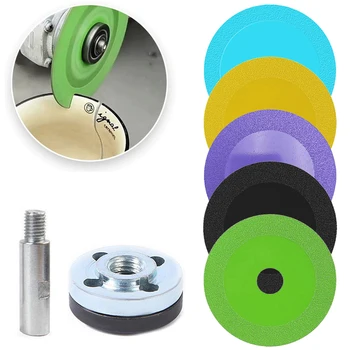 Стъклен режещ диск с набор от адаптери, пильный диск, теракот, нефритови шлайфане кръг, диск за ъглово шлайфане 100 тип