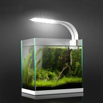 Супертонкий led лампа за аквариум с растения, выращивающие светлина, осветление за водни растения, водоустойчив зажимная лампа за аквариум