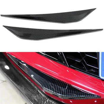 Тампон на преден страничната броня на колата е от въглеродни влакна за Chevrolet Corvette C7 2014-2018, разделителната лента за краища на устните броня