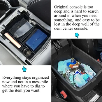 Титуляр Кутия за съхранение, Подлакътник на централната конзола на автомобила, Органайзер за купето, Тава за ръкавици Subaru Forester 2019 2020 2021 2022