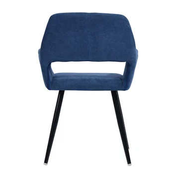 Трапезария стол с мека тапицерия 1БР \ Синьо със синя тапицерия [в наличност в САЩ]