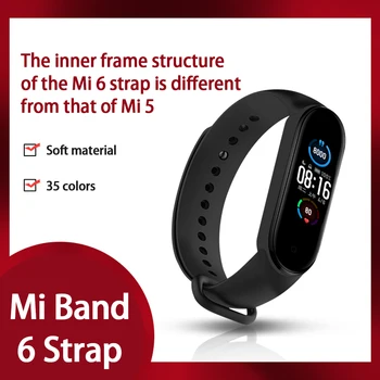 Устойчиви въжета от TPU за Mi Band 6, удобен многоцветен гривна за Xiaomi Mi Band 6, аксесоари за офис, каишка за часовник