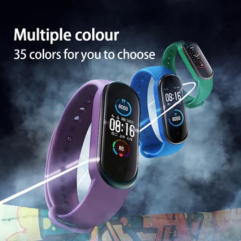 Устойчиви въжета от TPU за Mi Band 6, удобен многоцветен гривна за Xiaomi Mi Band 6, аксесоари за офис, каишка за часовник