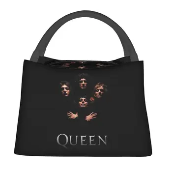 Чанта за обяд Freddie Mercury Queen Band на поръчка, дамски чанти-охладители, термоизолированные обяд-апарати за работа, на пикник или при пътуване