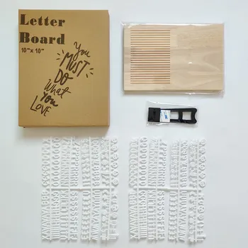 правоъгълна дъска за писма с размери 20x30 см, дъска за съобщения от дъб, статив с букви, чанта за съвсем малък за домашен декор